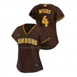 Camiseta Beisbol Mujer San Diego Padres Wil Myers Replica Road 2020 Marron