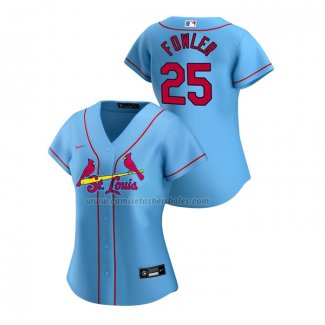 Camiseta Beisbol Mujer St. Louis Cardinals Dexter Fowler Replica Alterno 2020 Azul