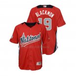 Camiseta Beisbol Nino All Star 2018 Charlie Blackmon Primera Run Derby National League Rojo