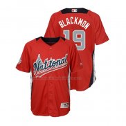 Camiseta Beisbol Nino All Star 2018 Charlie Blackmon Primera Run Derby National League Rojo