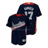 Camiseta Beisbol Nino All Star 2018 Mitch Haniger Primera Run Derby American League Azul