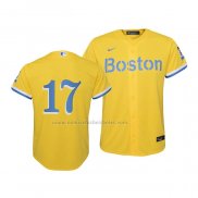 Camiseta Beisbol Nino Boston Red Sox Nathan Eovaldi 2021 City Connect Replica Oro