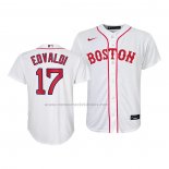 Camiseta Beisbol Nino Boston Red Sox Nathan Eovaldi Replica 2021 Blanco