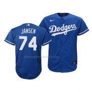 Camiseta Beisbol Nino Los Angeles Dodgers Kenley Jansen Replica Alterno 2020 Azul