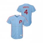 Camiseta Beisbol Nino Philadelphia Phillies Scott Kingery Cooperstown Collection Road Azul