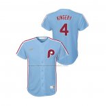Camiseta Beisbol Nino Philadelphia Phillies Scott Kingery Cooperstown Collection Road Azul
