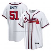 Camiseta Beisbol Hombre Atlanta Braves Will Smith Primera Replica Blanco