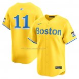 Camiseta Beisbol Hombre Boston Red Sox Rafael Devers City Connect Limited Oro