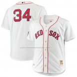 Camiseta Beisbol Hombre Boston Sox David Ortiz Mitchell & Ness Big & Tall Primera Autentico Blanco