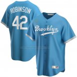Camiseta Beisbol Hombre Brooklyn Dodgers Jackie Robinson Alterno Cooperstown Collection Azul