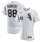 Camiseta Beisbol Hombre Chicago White Sox Luis Robert Primera Autentico Blanco Camiseta Beisbol Hombre Chicago White Sox Luis Robert Primera Autentico Blanco