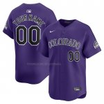 Camiseta Beisbol Hombre Colorado Rockies Alterno Limited Personalizada Violeta Camiseta Beisbol Hombre Colorado Rockies Alterno Limited Personalizada Violeta