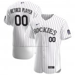 Camiseta Beisbol Hombre Colorado Rockies Pick-A-Player Retired Roster Primera Autentico Blanco