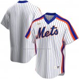 Camiseta Beisbol Hombre New York Mets Primera Cooperstown Collection Blanco