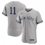 Camiseta Beisbol Hombre New York Yankees Anthony Volpe Autentico Gris