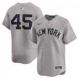 Camiseta Beisbol Hombre New York Yankees Gerrit Cole Segunda Limited Gris
