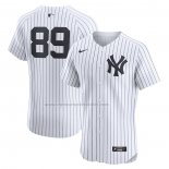 Camiseta Beisbol Hombre New York Yankees Jasson Dominguez Primera Elite Blanco