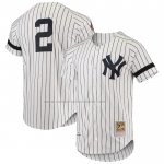 Camiseta Beisbol Hombre New York Yankees Mitchell & Ness Cooperstown Collection 1996 Autentico Primera Blanco Camiseta Beisbol Hombre New York Yankees Mitchell & Ness Cooperstown Collection 1996 Autentico Primera Blanco