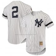 Camiseta Beisbol Hombre New York Yankees Mitchell & Ness Cooperstown Collection 1996 Autentico Primera Blanco