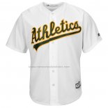Camiseta Beisbol Hombre Oakland Athletics Majestic Primera Cool Base Blanco