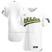 Camiseta Beisbol Hombre Oakland Athletics Primera Autentico Blanco