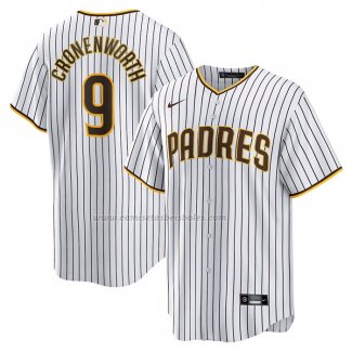 Camiseta Beisbol Hombre San Diego Padres Jake Cronenworth Primera Replica Blanco