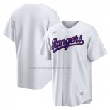 Camiseta Beisbol Hombre Texas Rangers Primera Cooperstown Collection Blanco