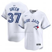 Camiseta Beisbol Hombre Toronto Blue Jays Chad Green Primera Limited Blanco