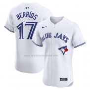 Camiseta Beisbol Hombre Toronto Blue Jays Jose Berrios Primera Elite Blanco