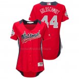 Camiseta Beisbol Mujer All Star 2018 Paul Goldschmidt Primera Run Derby National League Rojo