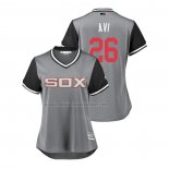 Camiseta Beisbol Mujer Chicago White Sox Avisail Garcia 2018 LLWS Players Weekend Avi Gris