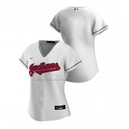 Camiseta Beisbol Mujer Cleveland Guardians Replica Primera 2020 Blanco