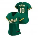 Camiseta Beisbol Mujer Oakland Athletics Marcus Semien Replica Alterno 2020 Verde