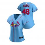 Camiseta Beisbol Mujer St. Louis Cardinals Harrison Bader Replica Alterno 2020 Azul