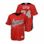 Camiseta Beisbol Nino All Star 2018 Jon Lester Primera Run Derby National League Rojo