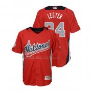 Camiseta Beisbol Nino All Star 2018 Jon Lester Primera Run Derby National League Rojo