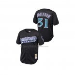 Camiseta Beisbol Nino Arizona Diamondbacks Randy Johnson Cooperstown Collection Mesh Batting Practice Negro