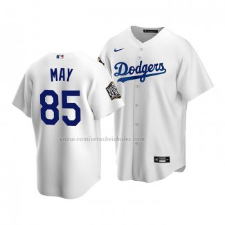 Camiseta Beisbol Nino Los Angeles Dodgers Dustin May Primera Replica 2020 Blanco