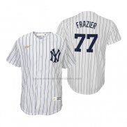 Camiseta Beisbol Nino New York Yankees Clint Frazier Cooperstown Collection Primera Blanco