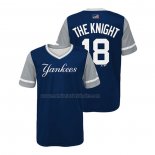 Camiseta Beisbol Nino New York Yankees Didi Gregorius 2018 LLWS Players Weekend The Knight Azul
