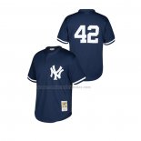 Camiseta Beisbol Nino New York Yankees Mariano Rivera Cooperstown Collection Mesh Batting Practice Azul