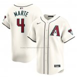 Camiseta Beisbol Hombre Arizona Diamondbacks Ketel Marte Primera Limited Blanco