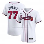 Camiseta Beisbol Hombre Atlanta Braves Joe Jimenez Primera Elite Blanco