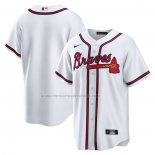 Camiseta Beisbol Hombre Atlanta Braves Primera Replica Blanco