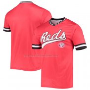 Camiseta Beisbol Hombre Cincinnati Reds Cooperstown Collection V-Neck Rojo