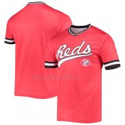 Camiseta Beisbol Hombre Cincinnati Reds Cooperstown Collection V-Neck Rojo
