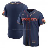 Camiseta Beisbol Hombre Houston Astros 2022 City Connect Autentico Azul