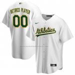 Camiseta Beisbol Hombre Oakland Athletics Pick A Player Retired Roster Primera Replica Blanco Camiseta Beisbol Hombre Oakland Athletics Pick A Player Retired Roster Primera Replica Blanco