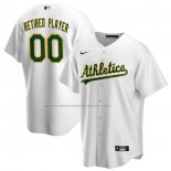 Camiseta Beisbol Hombre Oakland Athletics Pick A Player Retired Roster Primera Replica Blanco