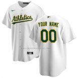 Camiseta Beisbol Hombre Oakland Athletics Primera Replica Personalizada Blanco